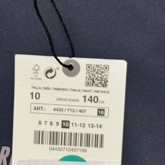 ZARA Kids | Blue-Gray | NEOPRENE SPORTY SWEATSHIRT - Picture 6 of 8